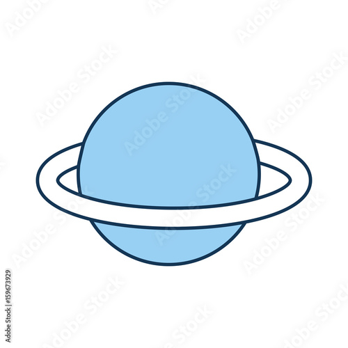 saturn planet isolated icon vector illustration design