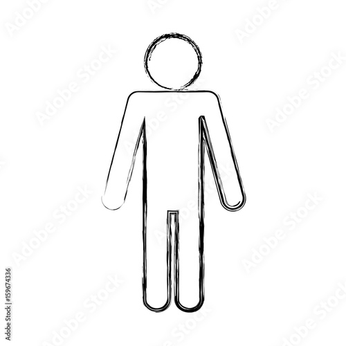 pictogram man icon over white background vector illustration