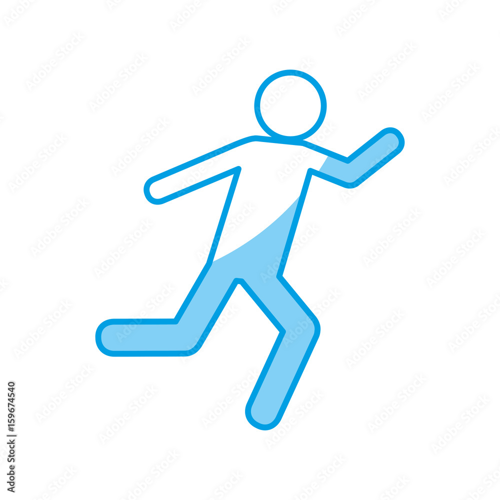 pictogram man running icon over white background vector illustration pictogram man running icon over white background vector illustration