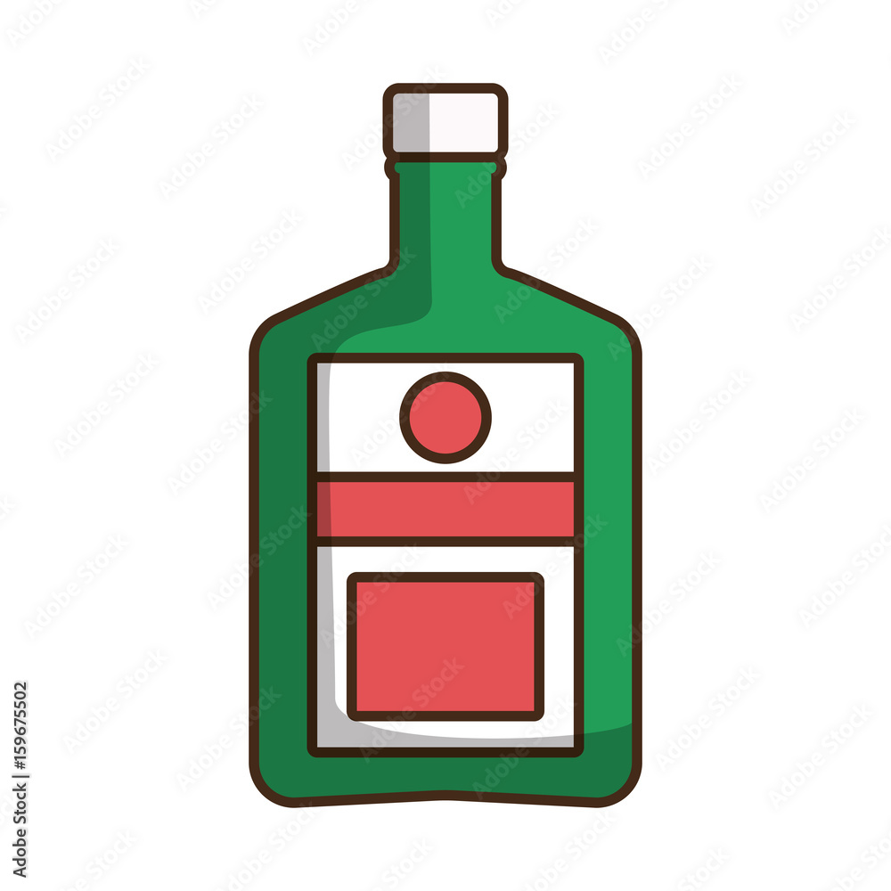 liquor bottle icon over white background vector illustration liquor bottle icon over white background vector illustration