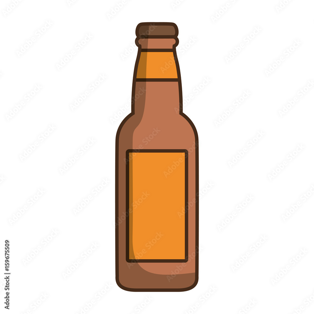 beer bottle icon over white background vector illustration beer bottle icon over white background vector illustration