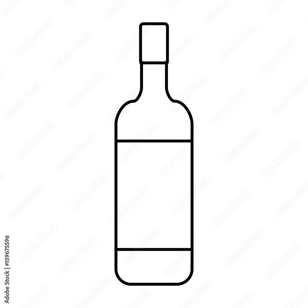 wine bottle icon over white background vector illustration wine bottle icon over white background vector illustration