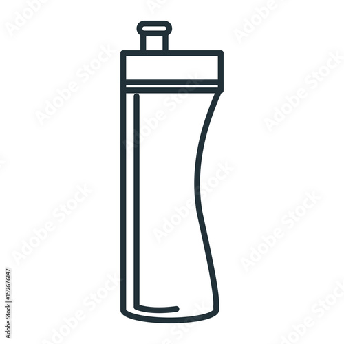 bottle gym isolated icon vector illustration design