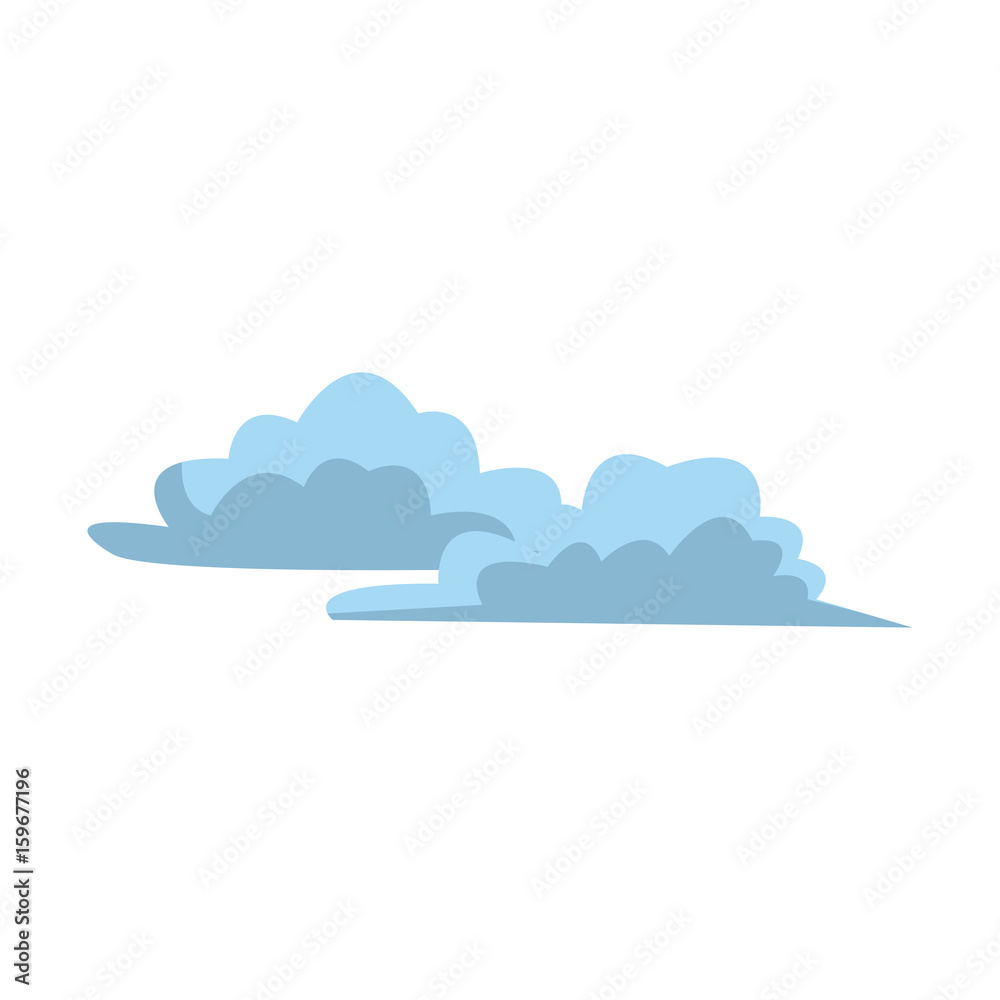 blue cartoon clouds set abstract design vector illustration blue cartoon clouds set abstract design vector illustration