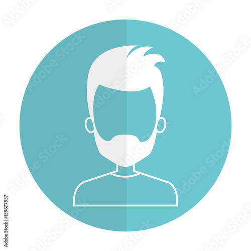 young man avatar character vector illustration design