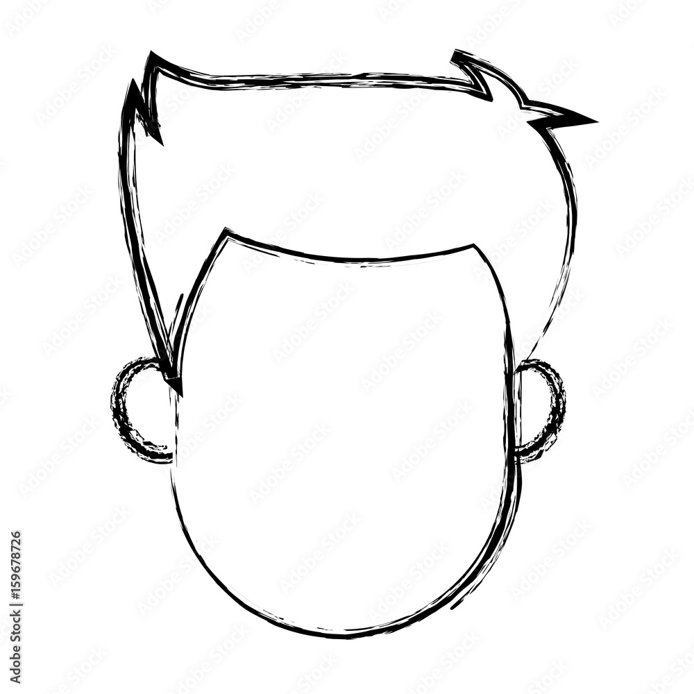 man profile cartoon faceless person character vector illustration man profile cartoon faceless person character vector illustration