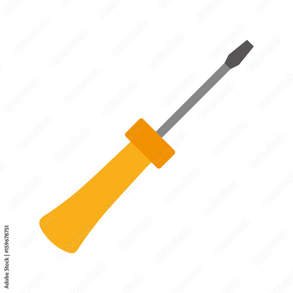 screwdriver icon over white background vector illustration screwdriver icon over white background vector illustration