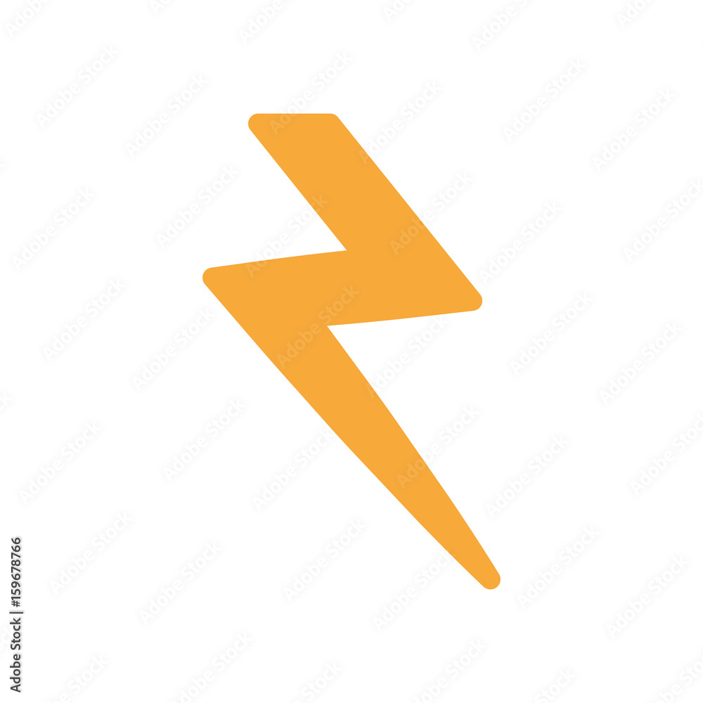 thunder icon over white background vector illustration thunder icon over white background vector illustration