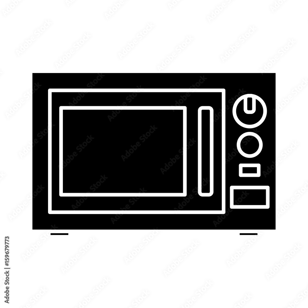 microwave icon over white background vector illustration microwave icon over white background vector illustration
