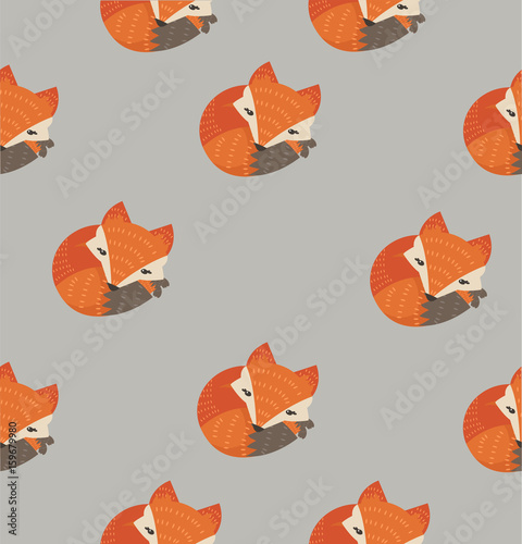 cute fox sleep pattern