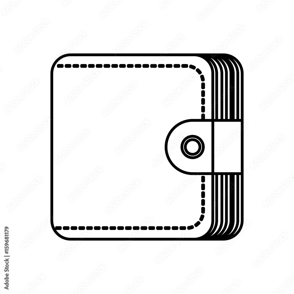 wallet icon over white background vector illustration wallet icon over white background vector illustration
