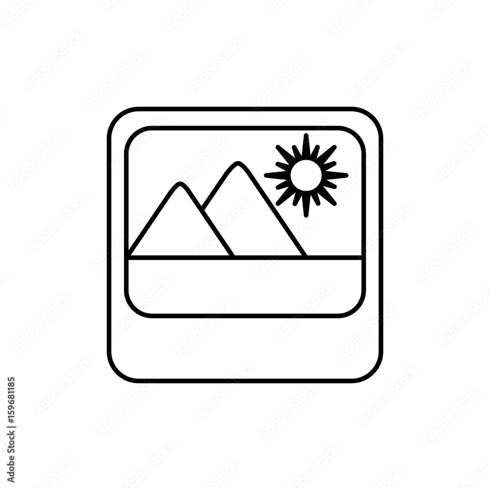 picture icon over white background vector illustration picture icon over white background vector illustration