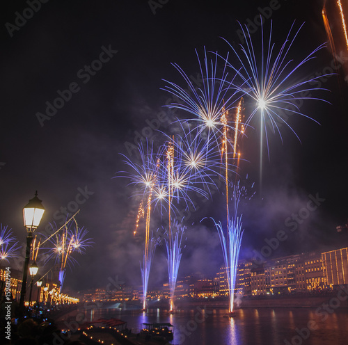 Fireworks during the Luminara Festival photo