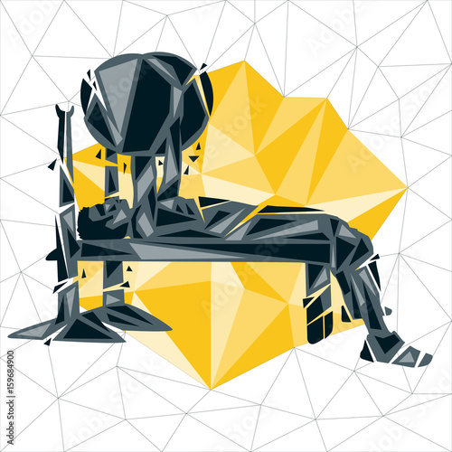 Geometric Crossfit concept