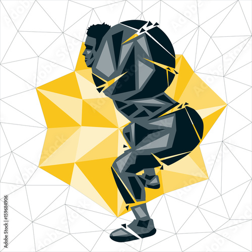 Geometric Crossfit concept
