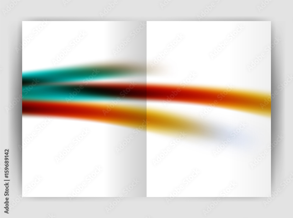 Naklejka premium Blurred wave line. Business annual report abstract background