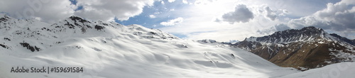 The Passo dello Stelvio, the Alps, Italy