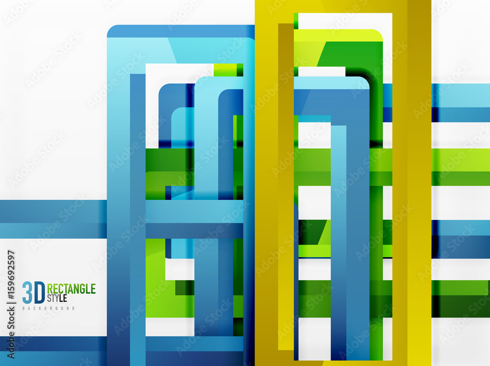 Rectangle tube elements, vector background Rectangle tube elements, vector background