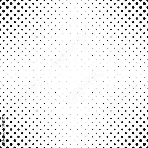 Abstract monochrome dot pattern background