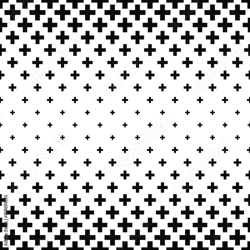 Black and white greek cross pattern