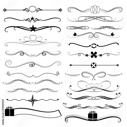 Border decoration set vector