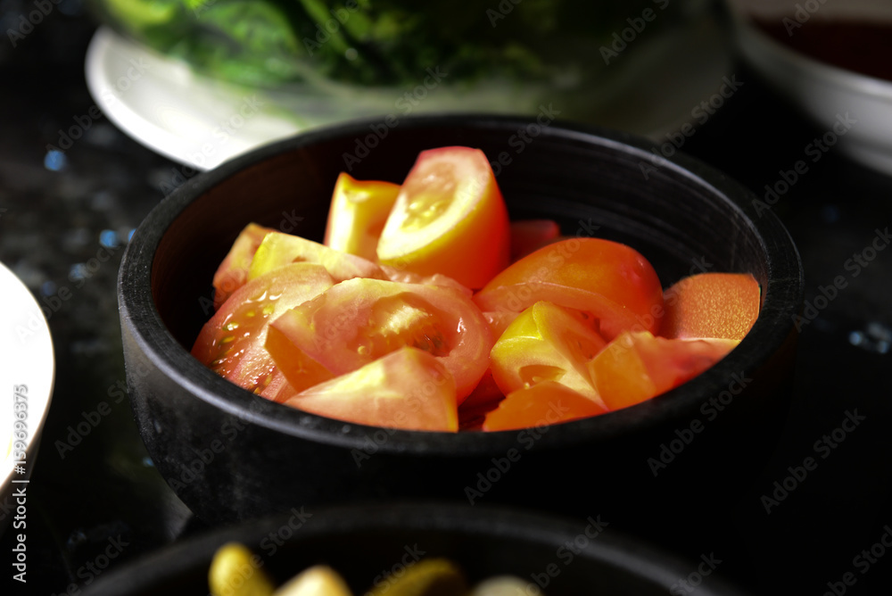 fresh tomatoes on bowl fresh tomatoes on bowl