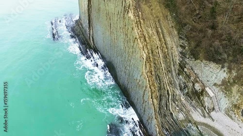 Aerial coast. Sea. photo