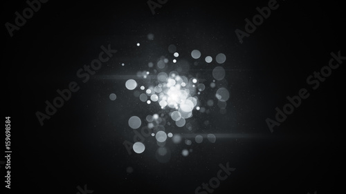 Circle blurred lights in ce...