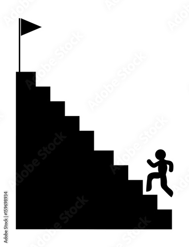 climbing stairs icon