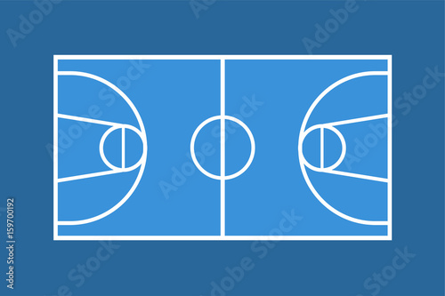 basketball court illustration