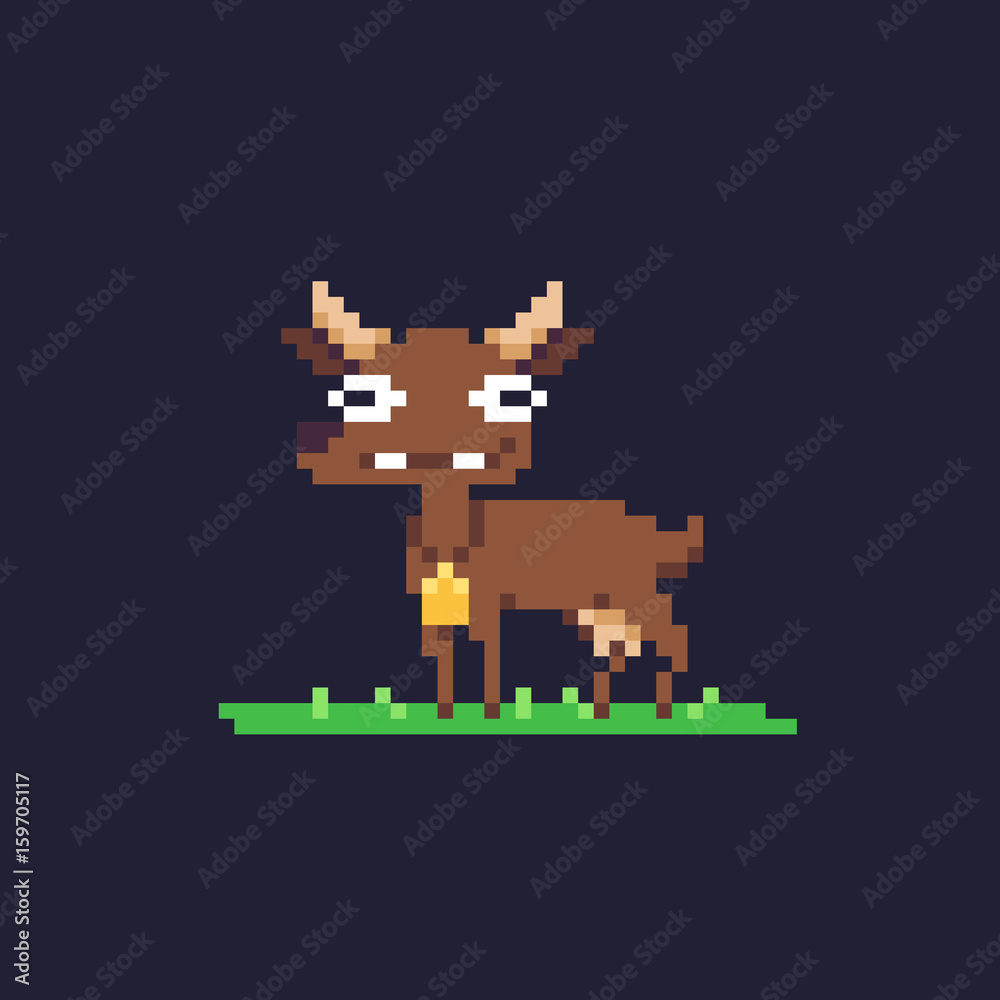 Pixel Art Goat