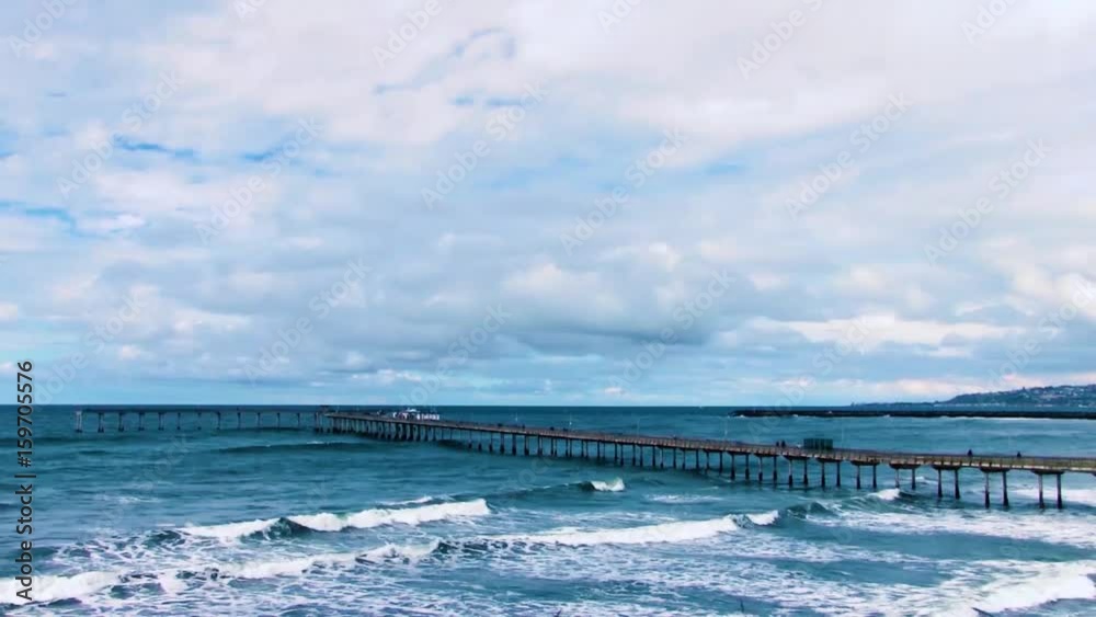 Pier and Ocean Time Lapse Pier and Ocean Time Lapse
