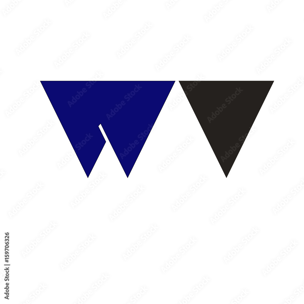TRIANGLE INNITIALS W DESIGN TRIANGLE INNITIALS W DESIGN