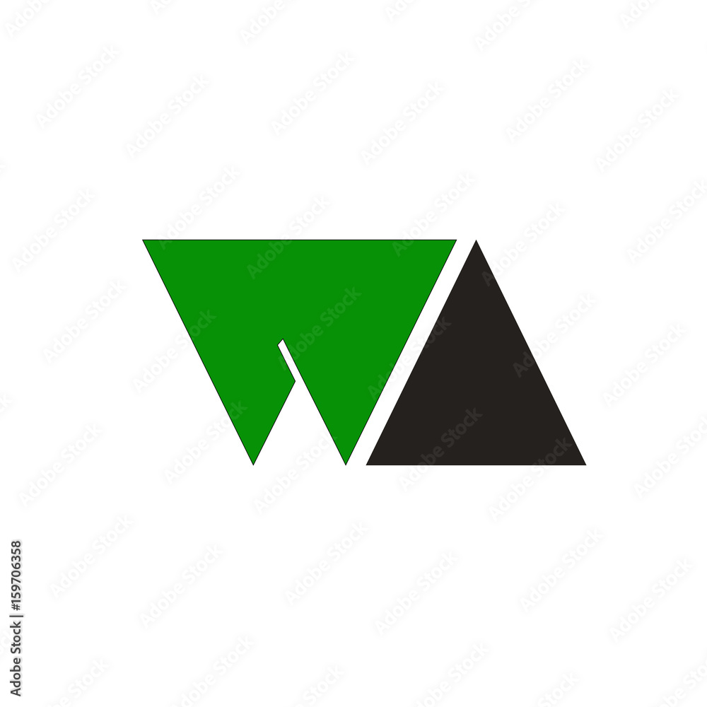 TRIANGLE INNITIALS W DESIGN TRIANGLE INNITIALS W DESIGN
