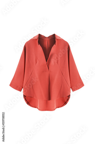 Red blouse isolated