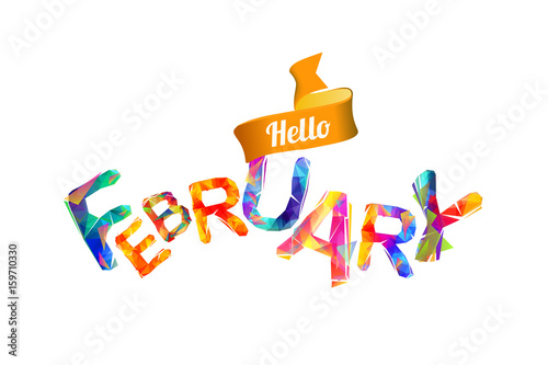 Hello february. Triangular letters
