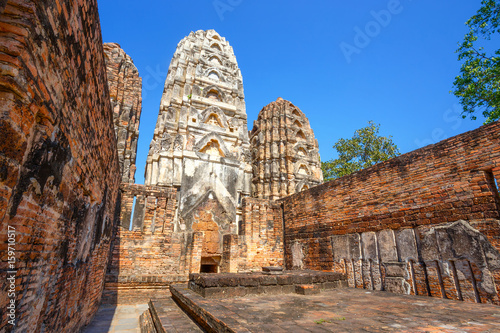 Wat Si Sawai Temple at Sukhothai Historical Park, a UNESCO World Heritage Site in Thailand