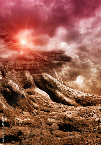 Fantasy world, 3D Illustration