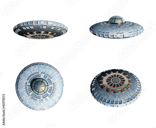 UFO, 3D Render