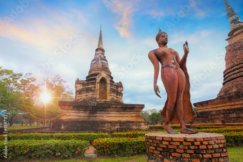 Wat Sa Si Temple at Sukhothai Historical Park  a UNESCO World Heritage Site in Thailand