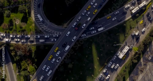 Aerial view of the istanbul, traffic photo