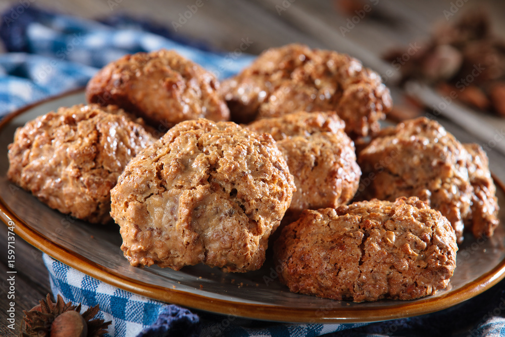 Homemade almond cookies. Homemade almond cookies.