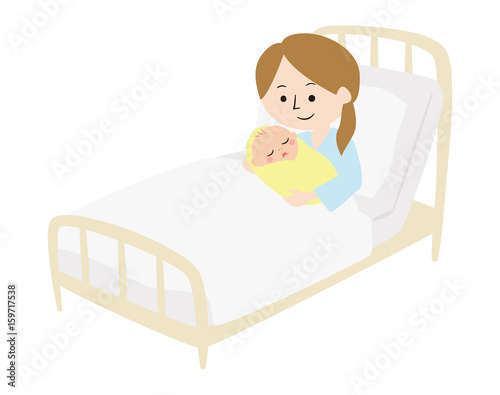 出産　イラスト
