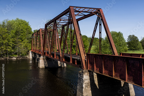 Abandoned Black River Railroad Bridge - Adirondack Mountains - New York photo