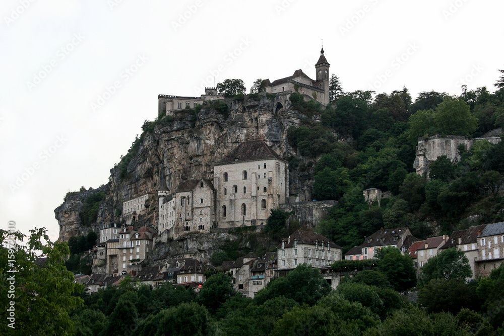 Town and castle of Rocamadour (France)