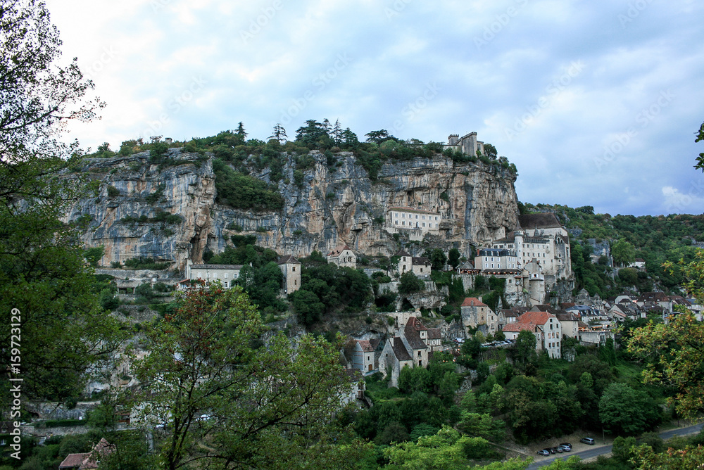 Town and castle of Rocamadour (France)