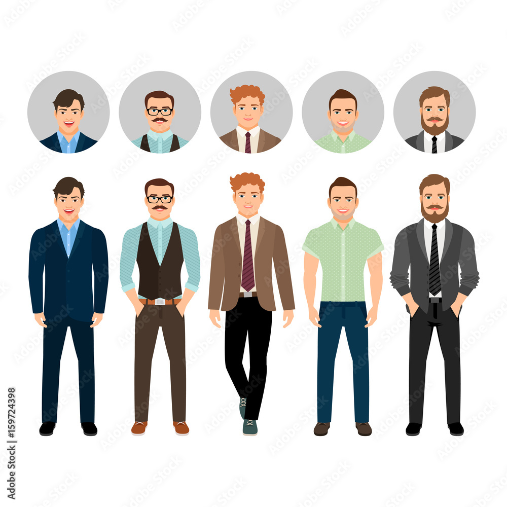 Handsome men dressed in business style Handsome men dressed in business style