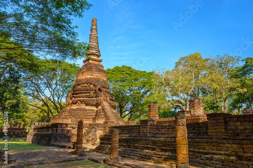 Wat Nang Phaya at Si Satchanalai Historical Park, a UNESCO World Heritage Site in Thailand