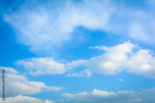 Fototapeta Naklejka Na Ścianę i Meble -  blue sky white cloud on air