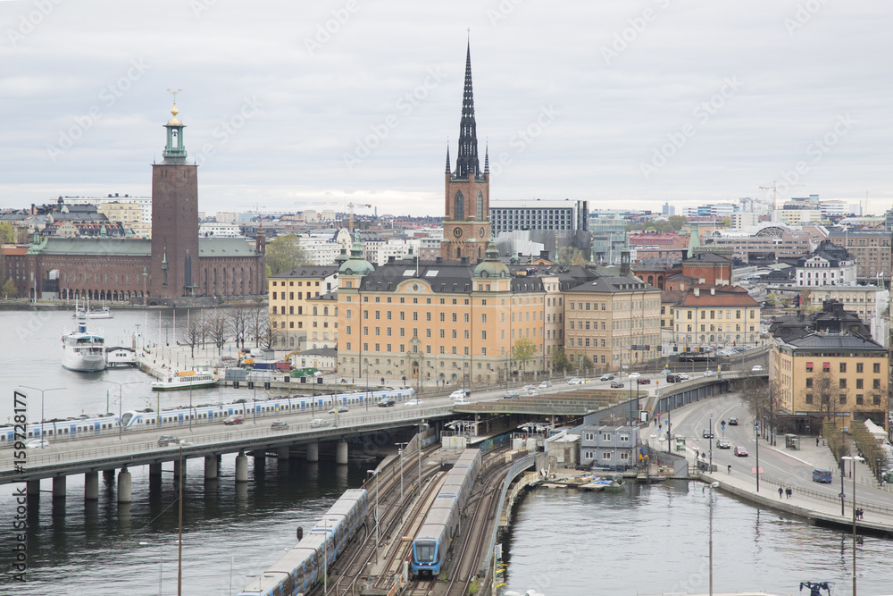 Fototapeta premium Cityscape of Stockholm; Sweden
